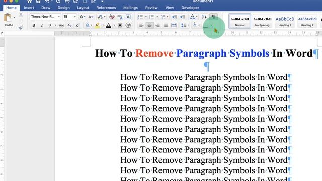How To Remove Paragraph Symbols In Word - [ ¶ ] смотреть онлайн