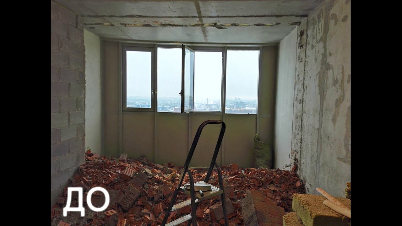 Фото до и после замены холодного остекления на теплое в системе татпроф. Остекление балкона в спб.