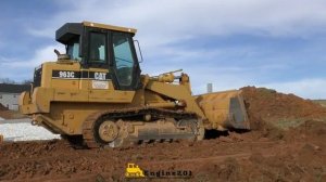 Caterpillar 963 Trackloader Working on a Basement