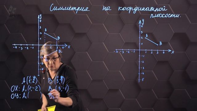 95_Осевая симметрия. Центральная симметрия. Практическая часть. 6 класс.