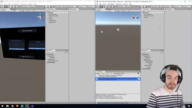 Unity 2018 : Multiplayer LLAPI Tutorial -  Mongo Database 59