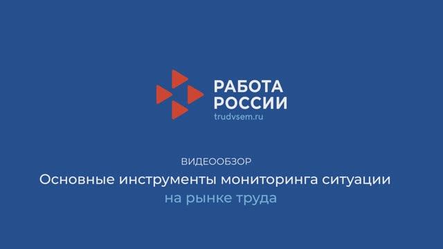 Основные инструменты мониторинга ситуации на рынке труда