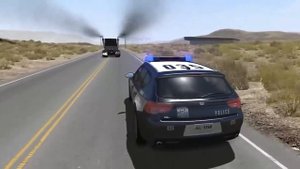 Полицейские джипы против Монстер Трака - Игра про Машинки BeamNG.Drive