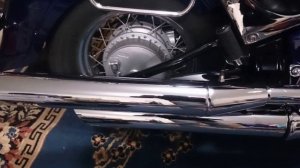 Suzuki Boulevard c50 Vance & Hines install and sound test.