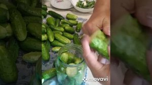 Огурцы маринованные на зиму. Кисло- сладкие. Очень вкусные.