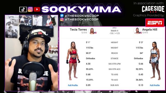 UFC 265: Tecia Torres vs  Angela Hill SPECIAL CRUNCH HOUR PICK'EM SHOW