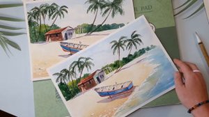 Бумага SAUNDERS WATERFORD и BAOHONG 100% хлопок СРАВНЕНИЕ☘