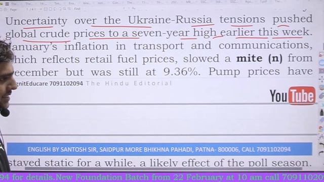 The Hindu Editorial Analysis & Vocab By Santosh Sir (Complete Vocab pdf included) 17.02.2022