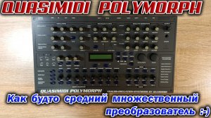 Немецкий синтезатор из 1999 года - Quasimidi Polymorph. Послушаем этого 25-ти летнего старичка :-)
