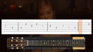 Rosé (Blackpink) - Gone - Guitar tutorial (TAB)