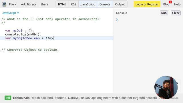 What Is The | not Not Operator In Javascript | – смотреть онлайн видео ...