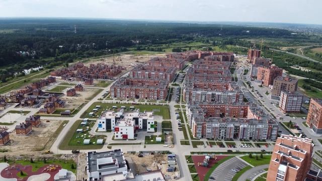 Северный парк, Серебряный бор. Томск с высоты.