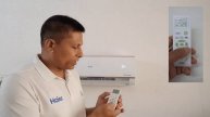 Haier Inverter AC Remote Function ECO Mode in English