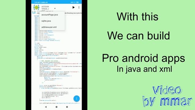 You can do programming by a android app (aide) смотреть онлайн