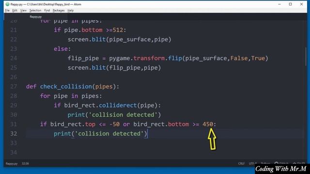 Collison Detection | Game Development for beginners with Python смотреть онлайн