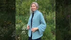 Мой авторский вязаный кардиган «Крылья» описание