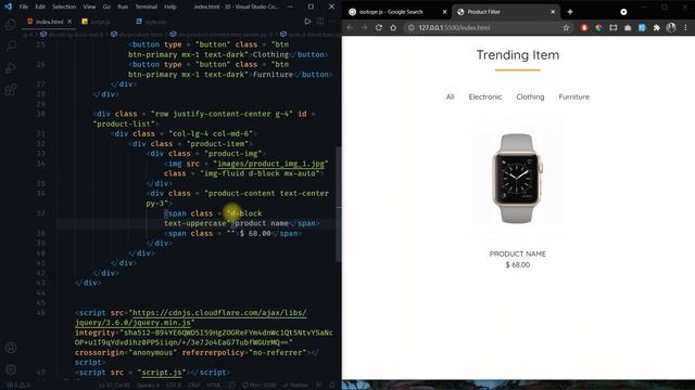 Create Product Filter Using Bootstrap 5 & Isotope Plugin