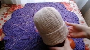 №75 Шапка спицами поперечным вязанием. Как вязала шапочку поперечным вязанием__ Новый процесс