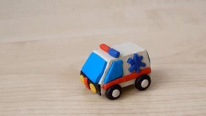Toys cars all series Police car Fire truck and Ambulance How to mold plasticine figures