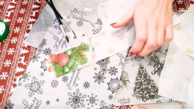 Новогодние бокалы в технике декупаж своими руками / МАСТЕР КЛАСС ✄ Tanya Filatova