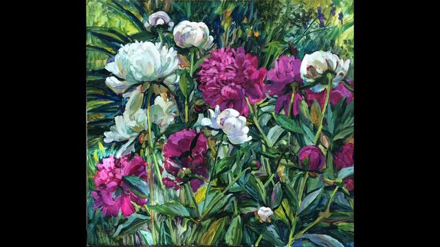 Цветы - Арина Норлогуянова (масло) смотреть онлайн