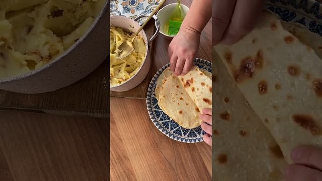 Кыстыбый или лепешки с картошкой. Рецепт в комментарии #кыстыбый