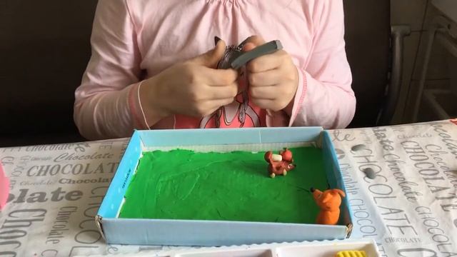 Лепим животных из пластилина