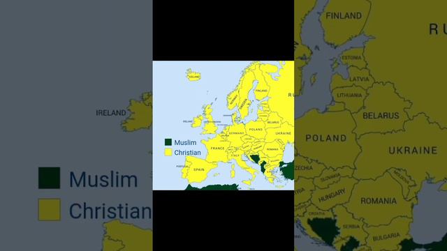 Is there more    more Christians or Muslims in European countries