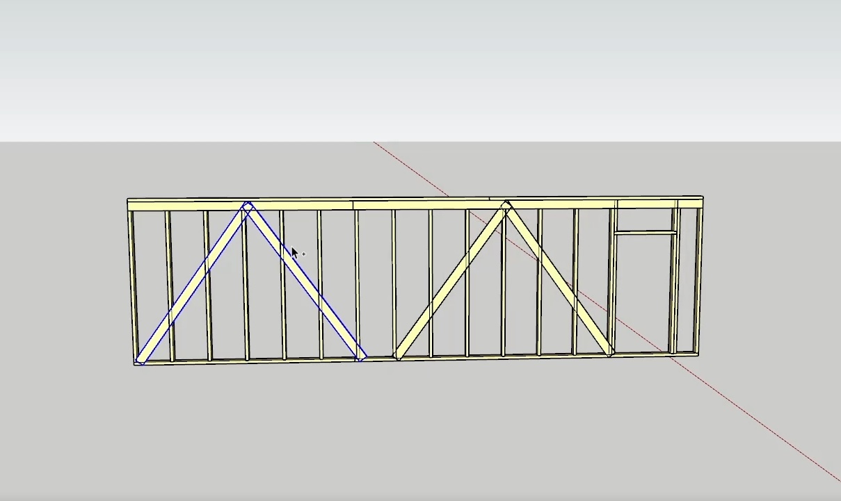 проект внутренней стены гаража в sketchup interior garage wall design