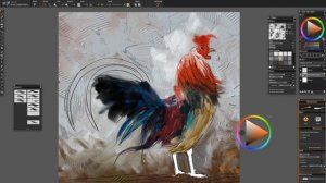 Corel painter 2020 | Corel Painter Tutorial | Rooster digital painting