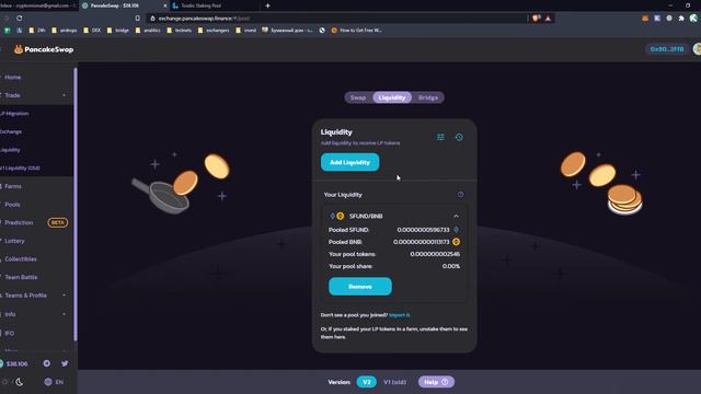 Результат 10и дневного фарминга SFUND на Tosdis.finance смотреть онлайн