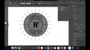 Video 10/25 - Making Badge Number 3 - Badge / Sticker Template Design With Adobe Illustrator