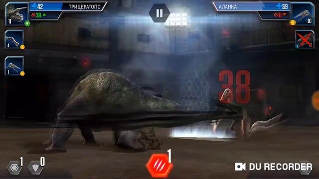 Динозавры.Трицератопс VS Лимносцелис.Dinosaurs.Triceratops VS Limnoscelis.