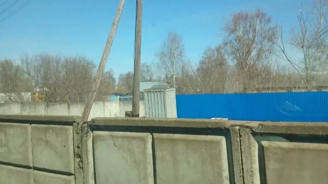 Станция Шатки Нижегородской области и ее окрестности из окна поезда Shatki Station N Novgorod Regio смотреть онлайн