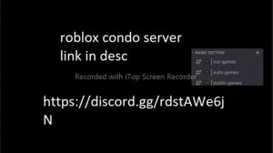 roblox condo server 2022 link in disc fixed