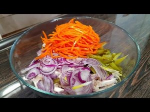 САЛАТ "КУДРЯШ"! Гениальный САЛАТ из 4 простых продуктов в составе,вкусный,простой и быстрый рецепт!