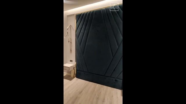 Мягкая панель для изголовья кровати на стену | #shorts смотреть онлайн