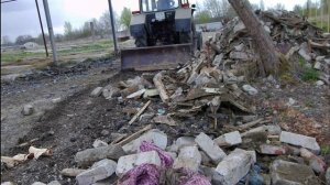 На МТЗ задняя лопата