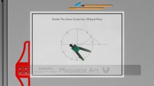 How to Divide a Circle into 18 Equal Parts