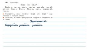 Упражнения 246, 247, 248. Русский язык 3 класс. Часть 1.