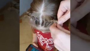 Прическа для девочки Кошечка. Косички дочки. Быстрая и оригинальная прическа