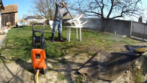 Husqvarna PW 235 R  magasnyomású mosó , kerti bútor tisztítás 1