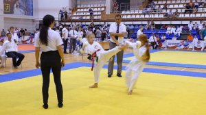 Соревнование по каратэ WKC. Кумитэ. Девочки 8-9 лет. Витязево.  27 июня 2021г. Карате сётокан.