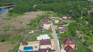 Пролет над ул. Кирова, Рамонь, Воронежская область (вид от озера Кривое)
