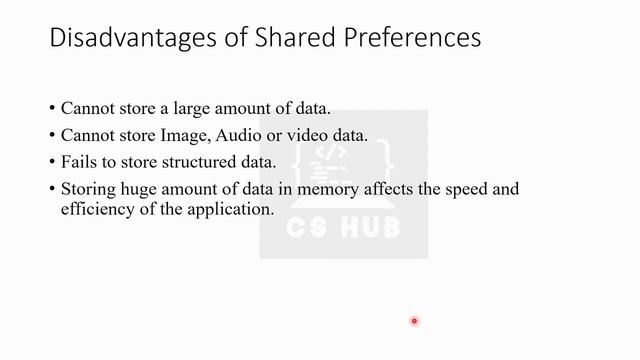 Data storage options in Android| Persistent Data