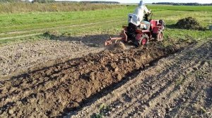 осенняя вспашка на мтз-132