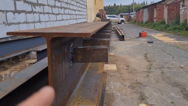 Необычные БАЛКИ перекрытия.Пролет 12 метров.Доставка,Нюансы #строюгараж#производство
