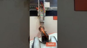 Выборка паза в стальной трубе с толщиной стенок 4 мм на лазерном труборезе во Фрязино