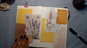 Journal with me ASMR (no bgm) Skyrim Flowers inspiration!