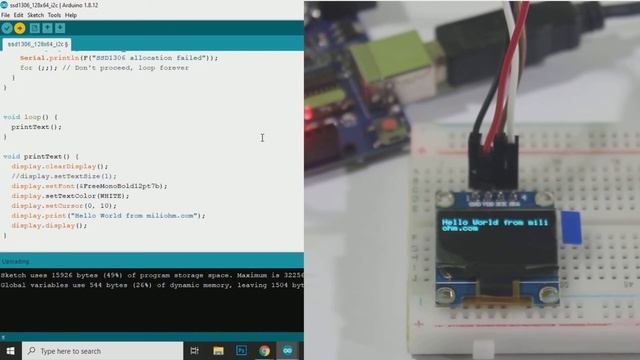 I2C OLED Display Arduino Complete Tutorial - How To Use, Print Text, Draw Shapes, And Display Bitma